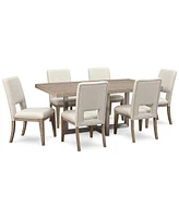 Altair Dining Furniture Set, 7-Pc. (Dining Table & 6 Side Chairs), Created for Macy's