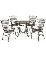 Donovan Outdoor 5-Pc. Dining Set (Dining Table & 4 Chairs)