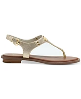 Michael Kors Women's Mk Plate Flat Thong Sandals