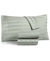 Lastact! Charter Club 1.5" Stripe 550 Thread Count 100% Cotton 3-Pc. Sheet Set, Twin, Exclusively at Macy's