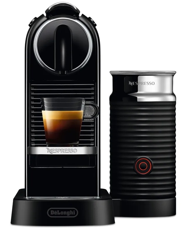 Nespresso Vertuo Plus Deluxe Coffee and Espresso Machine by De'Longhi,  Titan with Aeroccino Milk Frother - Macy's