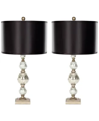 Safavieh Set of 2 Nettie Mercury Glass Table Lamps