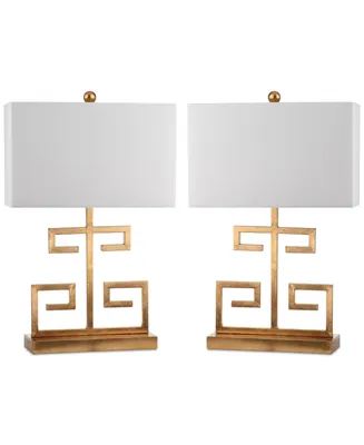Safavieh Set of 2 Greek Key Table Lamps