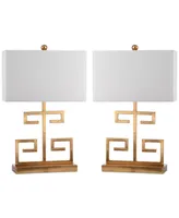 Safavieh Set of 2 Greek Key Table Lamps