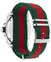 Gucci Dive Green & Red Nylon Strap Watch 44mm