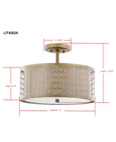 Safavieh Giotta Gold-Tone Ceiling Lamp