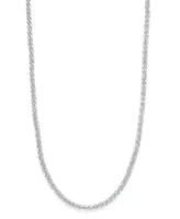 Giani Bernini 20" Sparkle Link Chain Necklace in Sterling Silver, Created for Macy's (Also in 18k Gold Over Sterling Silver)