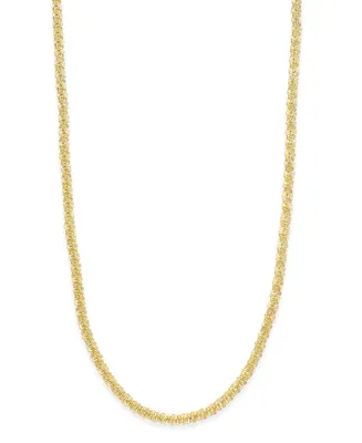 Giani Bernini 20" Sparkle Link Chain Necklace Sterling Silver, Created for Macy's (Also 18k Gold Over Silver)