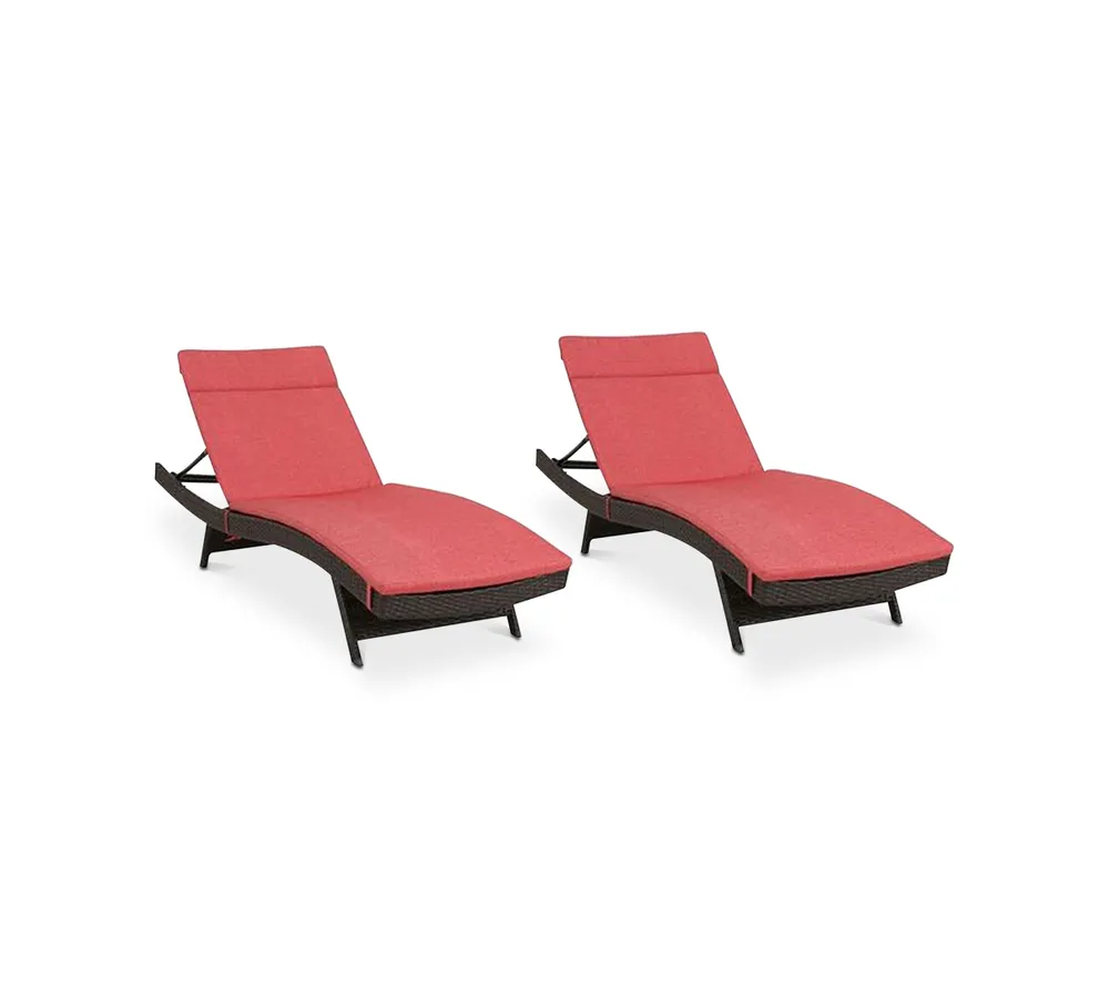 Farron Cushion Adjustable Lounges (Set Of 2)