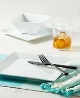 The Cellar 12 Pc. Square Dinnerware Set, Service for 4, Created for Macy's