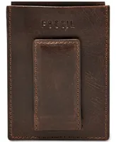 Fossil Men's Leather Derrick Rfid Card Case