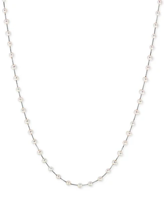 Effy Cultured Freshwater Pearl (3mm) Statement Necklace 14k Gold, White Gold or Rose