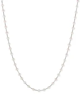 Effy Cultured Freshwater Pearl (3mm) Statement Necklace 14k Gold, White Gold or Rose