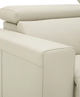 Nevio 6-pc Leather "L" Shaped Sectional Sofa with Power Recliners and Articulating Headrests