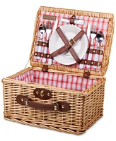 Picnic Time Plaid Red Catalina Picnic Basket