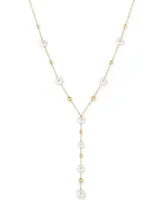 Effy Cultured Freshwater Pearl (5, 6, & 7mm) Lariat Necklace in 14k Gold