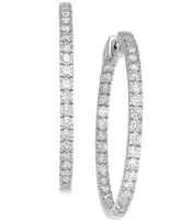 Diamond In and Out Earrings (5 ct. t.w.) in 14k White Gold