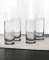 Hotel Collection Highball Glasses with Gray Accent, Set of 4, Created for Macy's