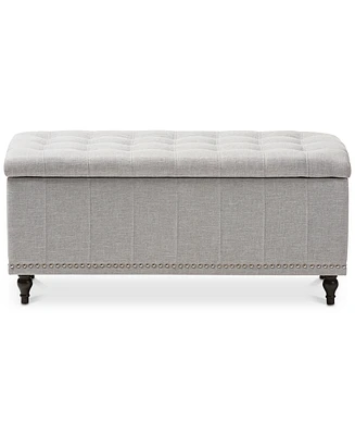 Kaylee Button-Tufted Storage Ottoman Bench