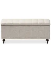 Kaylee Button-Tufted Storage Ottoman Bench