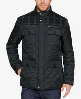 Cole Haan Mixed Media Quilted Jacket