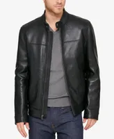 Cole Haan Men's Leather Moto Jacket