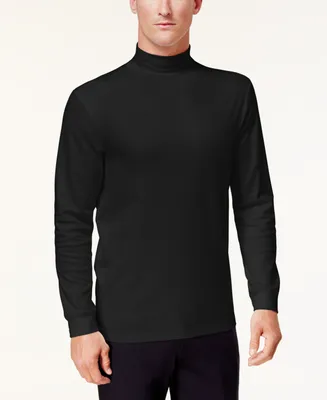 Club Room Men's Solid Mock Neck Shirt, Created for Macy's
