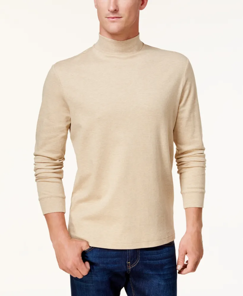 Club Room Men's Solid Mock Neck Shirt, Created for Macy's