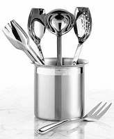 All-Clad Stainless Steel Cook and Serve Kitchen Utensil Crock Set, 6 Piece