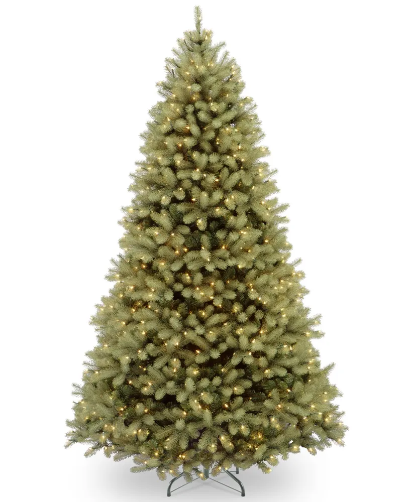 National Tree Company 9' Feel Real Downswept Douglas Fir Tree With 900 Dual Color Led Lights & PowerConnect