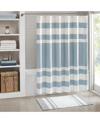 Madison Park Spa Waffle 3M-Scotchgard Shower Curtain, 72" x