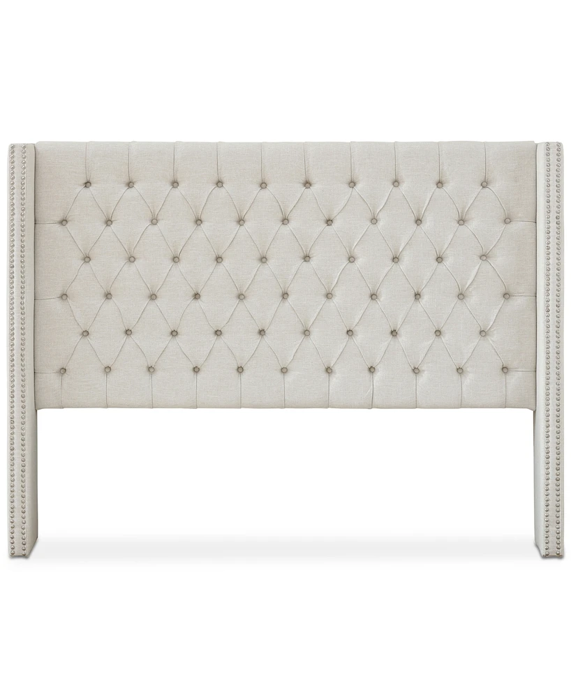 Madison Park Amelia Fabric Tufted Queen Headboard