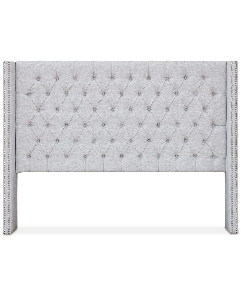 Madison Park Amelia Fabric Tufted Queen Headboard