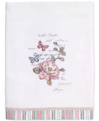 Avanti Butterfly Garden Cotton Bath Towel, 25" x 50"