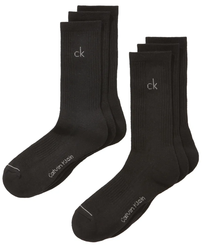 Calvin Klein Men's Athletic Performance Crew Socks 6-Pack