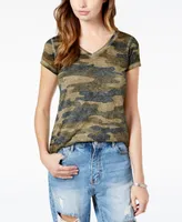 Lucky Brand Camo-Print T-Shirt