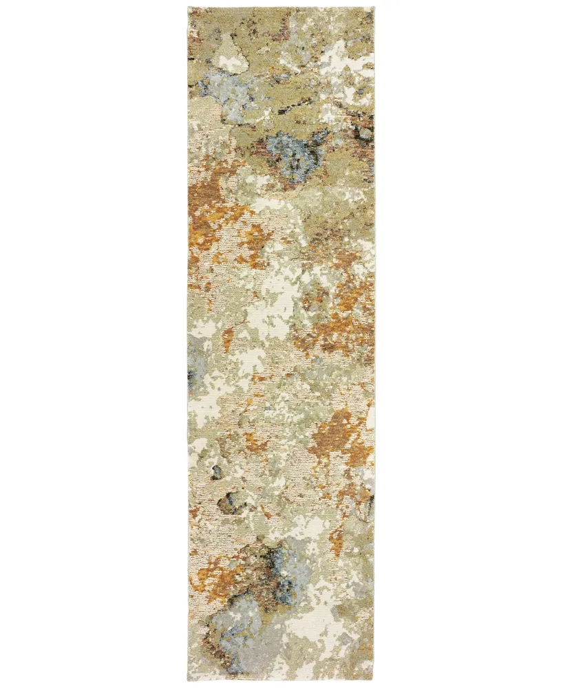 Jhb Design Strata Alloy 2'3" x 8' Runner Area Rug