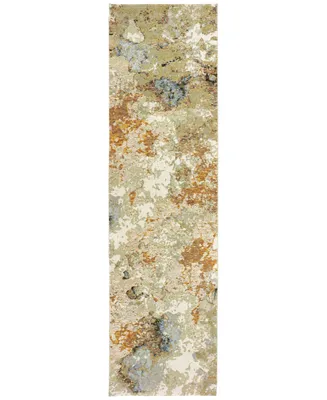 Jhb Design Strata Alloy 2'3" x 8' Runner Area Rug