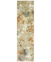 Jhb Design Strata Alloy 2'3" x 8' Runner Area Rug