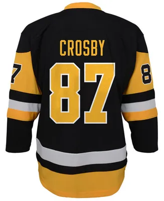 Authentic Nhl Apparel Sidney Crosby Pittsburgh Penguins Player Replica Jersey, Big Boys (8-20)