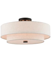 Livex Claremont 4-Light Semi-Flush Mount