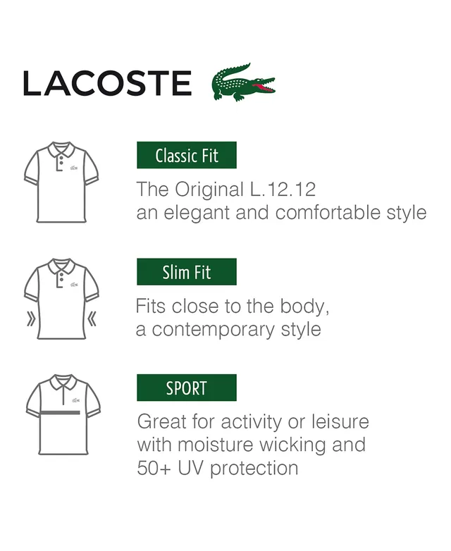 Lacoste Men's Lacoste Classic Fit L.12.12 Short-Sleeve Plaza Las