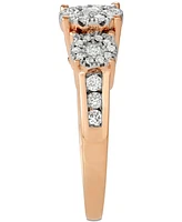 Diamond Three Stone Engagement Ring (3/4 ct. t.w.) 14k White, Yellow or Rose Gold