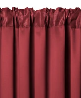Elrene Home Fashions Antonia Damask Print Blackout Window Curtain