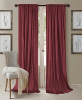 Elrene Athena Rod Pocket 52" x 84" Pair of Curtain Panels with Scarf Valance, Set of 3