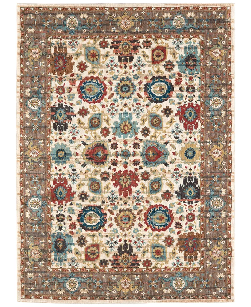 Karastan Spice Market Musi Cream 3'5" x 5'5" Area Rug