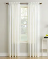 Crushed Sheer Voile Rod Pocket Curtain Panel