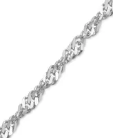 Italian Gold Perfectina 18" Chain Necklace (1-1/3mm) in 14k White Gold