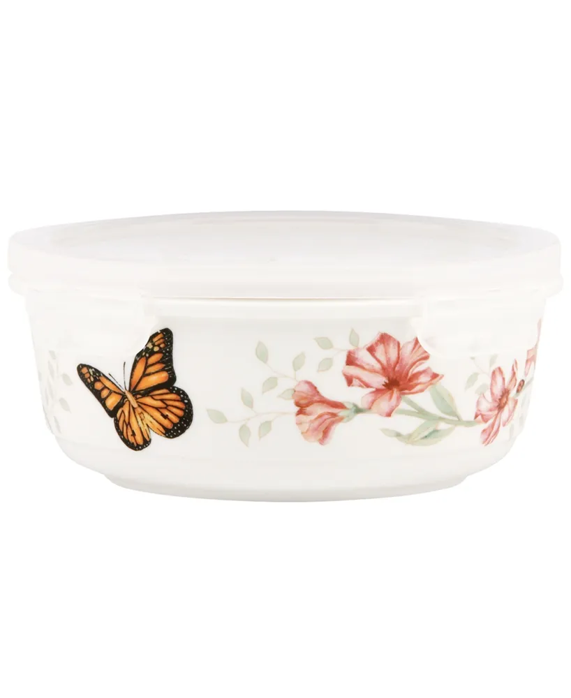 Lenox Butterfly Meadow Small Serving and Storage Bowl with Lid