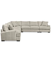 Closeout! Rhyder 5-Pc. Fabric Sectional Sofa with Apartment Sofa, Created for Macy's